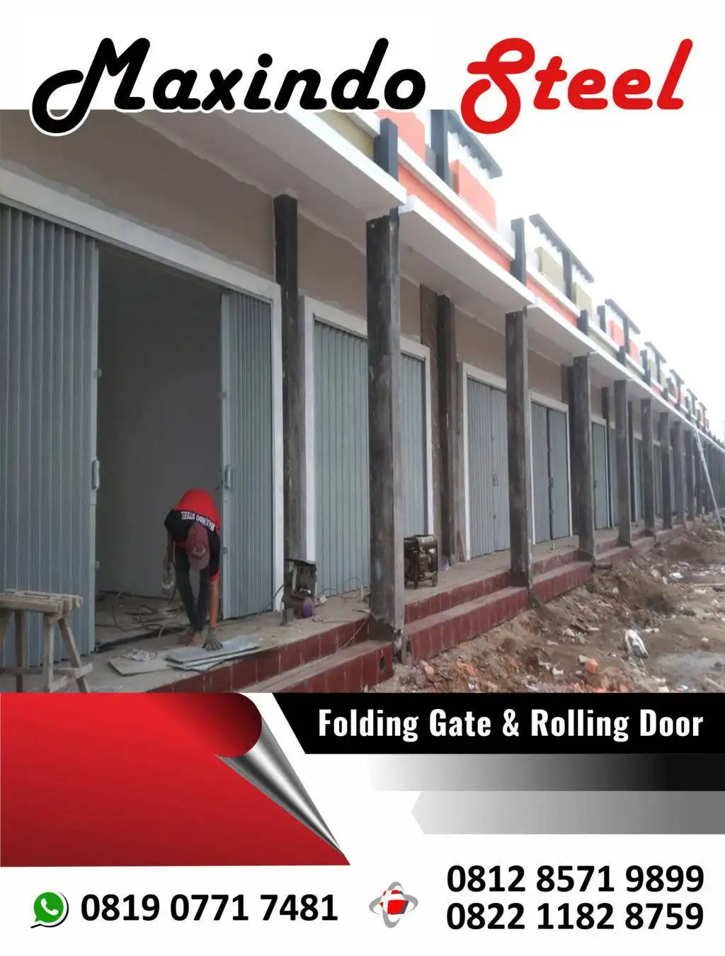 folding gate galvalum
